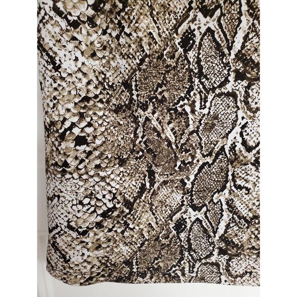 Women's Kenneth Cole Snake Print Sleeveless Blouse with Bead Accents | Size PS - Picture 4 of 9